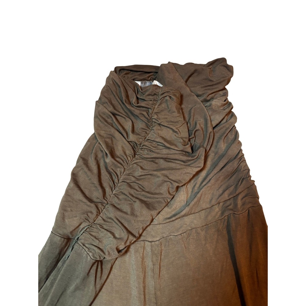 Boho Ombre Young Fabulous & Broke Jumpsuit Ruched Ombre Wide Leg M Green Cream - Picture 3 of 8